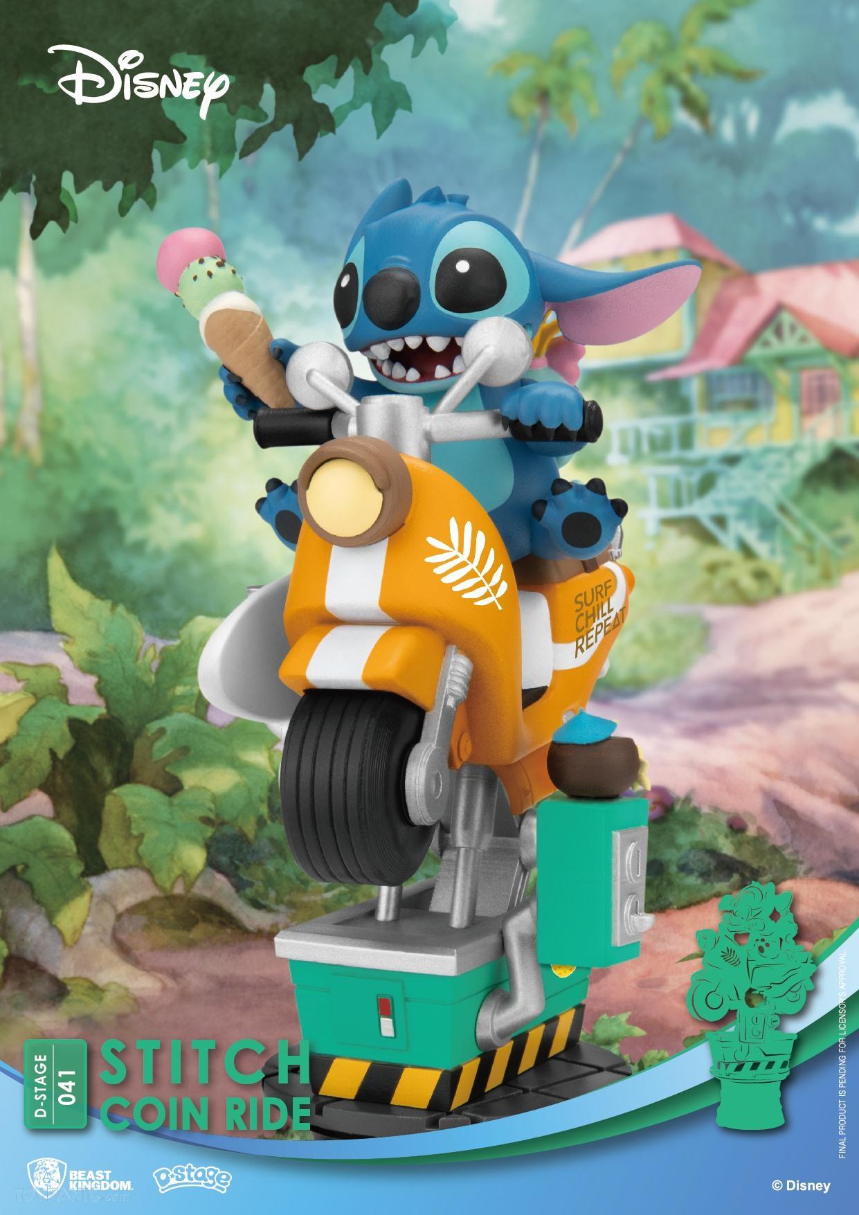 Disney Pixar : Diorama Stage : Coin Ride - Stitch (DS041)